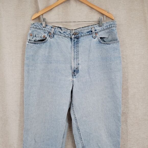 Levi's 522 Jeans Vintage 90's Women's Plus Size 20 Light Wash FLAWED - Picture 9 of 15